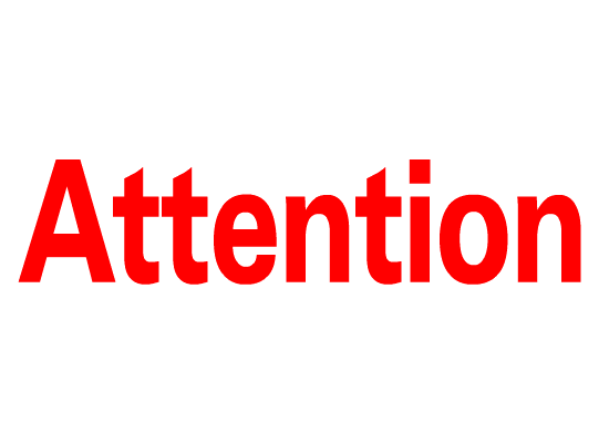 attention clignotant